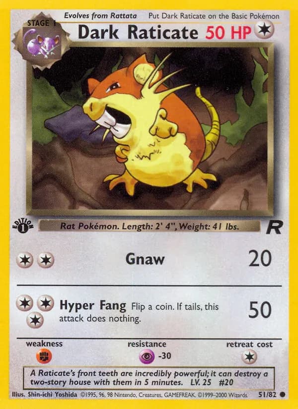 Dark Raticate 51/82 [English]