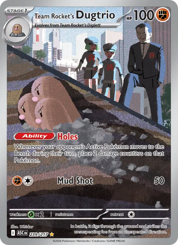 Team Rocket's Dugtrio 239/217 [English]