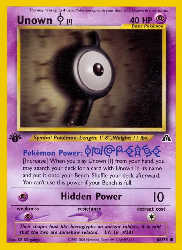 Unown [I] 68/75 [English]
