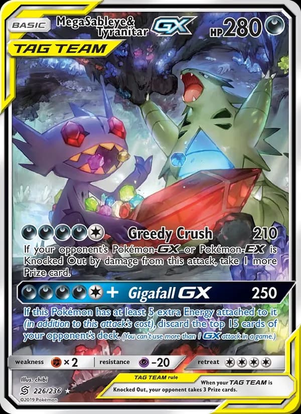 Mega Sableye & Tyranitar GX 226/236 [English]