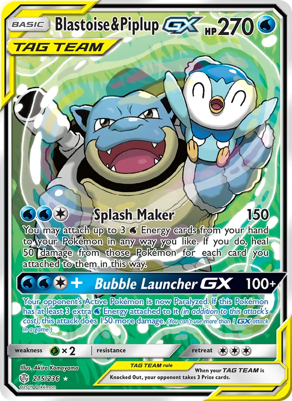 Blastoise & Piplup GX 215/236 [English]