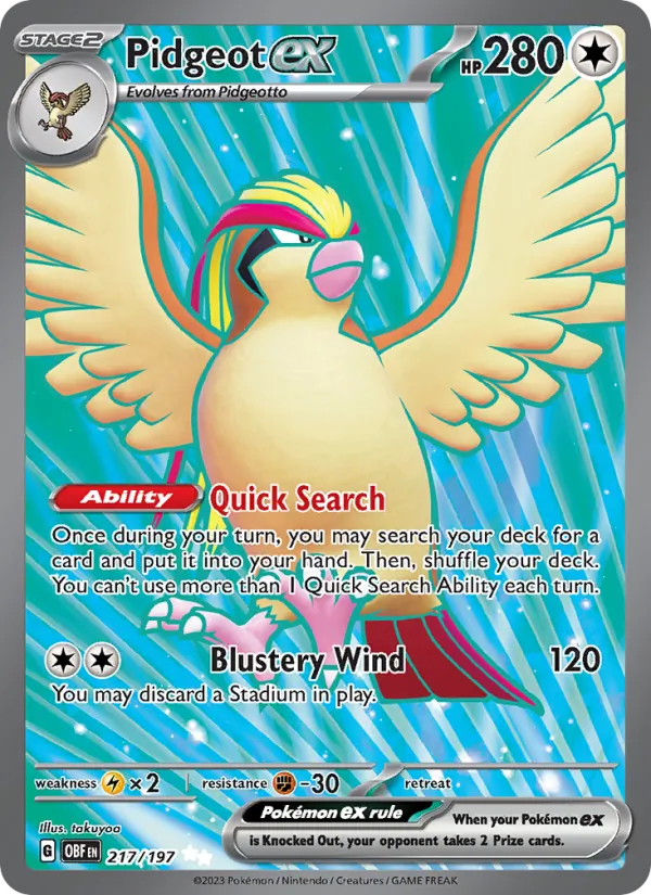 Pidgeot ex 217/197 [English]