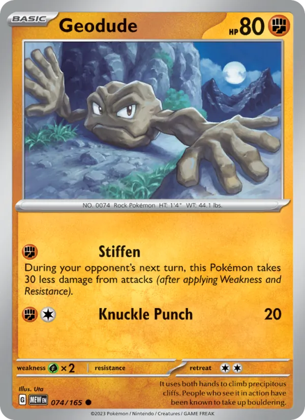 Geodude 074/165 [English]