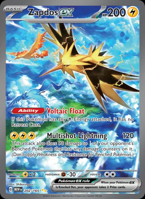 Zapdos ex 202/165 [English]